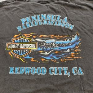 Harley Davidson Vintage T Shirt Mens L Peninsula Redwood City Ca